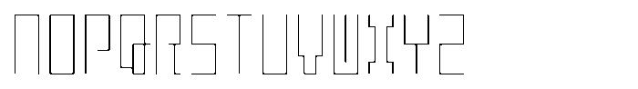 Mashikaku Thin Font UPPERCASE