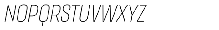 Masifa Condensed Extra Light Italic Font UPPERCASE