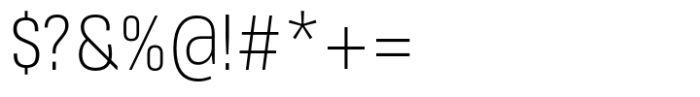 Masifa Narrow Light Font OTHER CHARS