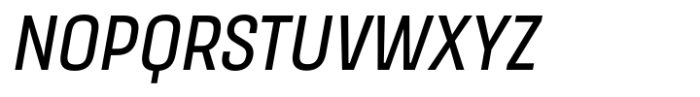 Masifa Narrow Regular Italic Font UPPERCASE