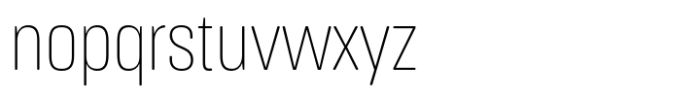 Masifa Rounded Condensed Extra Light Font LOWERCASE