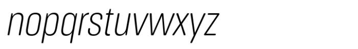 Masifa Rounded Condensed Light Italic Font LOWERCASE