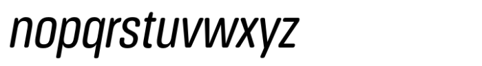 Masifa Rounded Condensed Regular Italic Font LOWERCASE