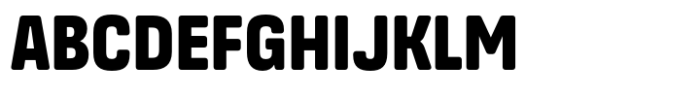 Masifa Rounded Narrow Black Font UPPERCASE
