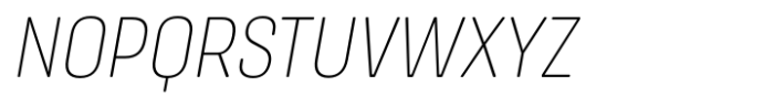 Masifa Rounded Narrow Extra Light Italic Font UPPERCASE