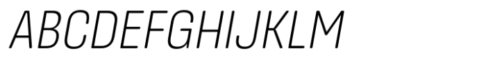 Masifa Rounded Narrow Light Italic Font UPPERCASE