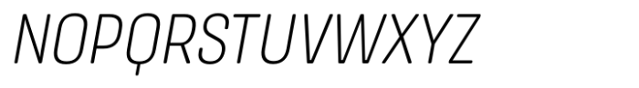 Masifa Rounded Narrow Light Italic Font UPPERCASE