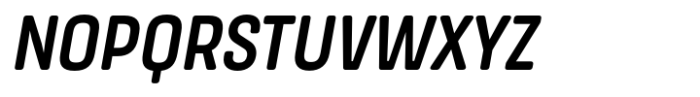 Masifa Rounded Narrow Medium Italic Font UPPERCASE