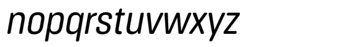 Masifa Rounded Narrow Regular Italic Font LOWERCASE
