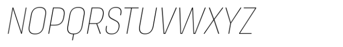 Masifa Rounded Narrow Thin Italic Font UPPERCASE