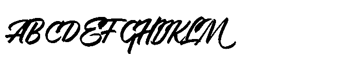 Masive Script Font UPPERCASE
