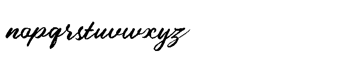 Masive Script Font LOWERCASE