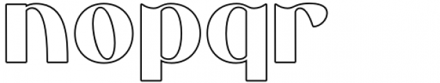 Masko Outline Font LOWERCASE