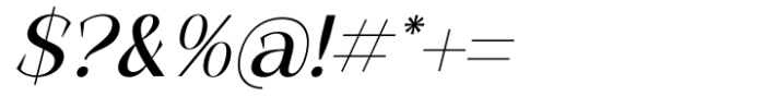Maslite Italic Font OTHER CHARS