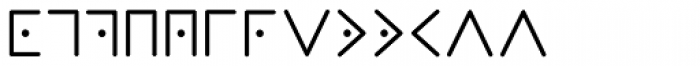 Masonic Writing Font LOWERCASE