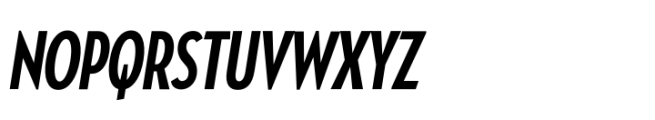 Masserini Bold XCondensed Oblique Font UPPERCASE