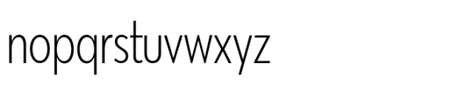 Masserini Light Condensed Font LOWERCASE