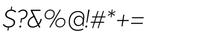 Masserini Light Oblique Font OTHER CHARS