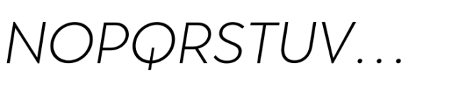 Masserini Light Oblique Font UPPERCASE
