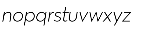 Masserini Light Oblique Font LOWERCASE