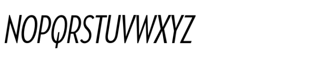 Masserini Regular XCondensed Oblique Font UPPERCASE
