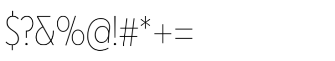 Masserini XLight Condensed Font OTHER CHARS