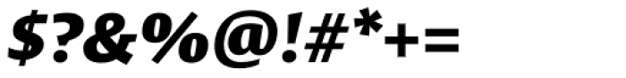 Massif Std Extra Bold Italic Font OTHER CHARS