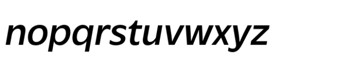 Massilia Oblique Font LOWERCASE
