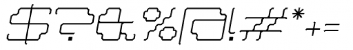 Masta Light Italic Font OTHER CHARS