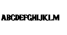 Master Righinta Extrude Italic Regular Font UPPERCASE
