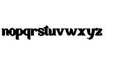 Master Righinta Extrude Regular Font LOWERCASE
