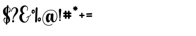 Masterday Script Font OTHER CHARS
