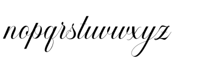 Mastery Calligraphy Font LOWERCASE