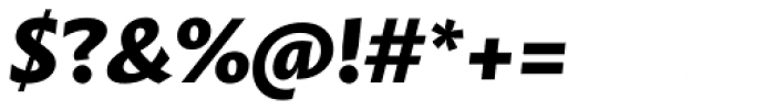 Mastro Sans Extra Bold Italic Font OTHER CHARS