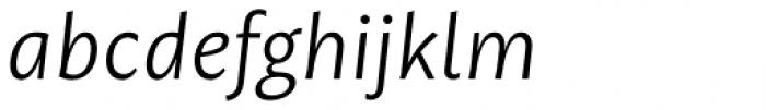 Mastro Sans Light Italic Font LOWERCASE