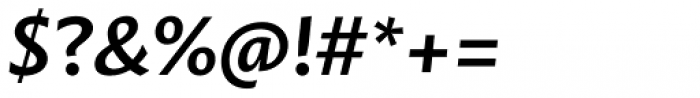 Mastro Sans Semi Bold Italic Font OTHER CHARS