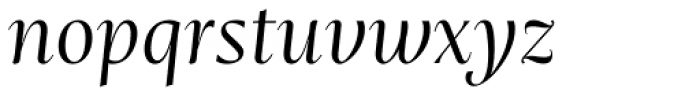 Mastro Sub Head Book Italic Font LOWERCASE