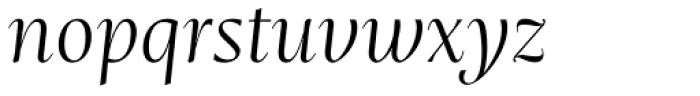 Mastro Sub Head Light Italic Font LOWERCASE