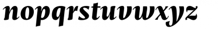 Mastro Text Extra Bold Italic Font LOWERCASE