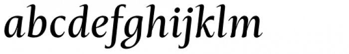 Mastro Text Medium Italic Font LOWERCASE