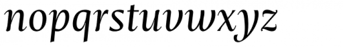 Mastro Text Regular Italic Font LOWERCASE
