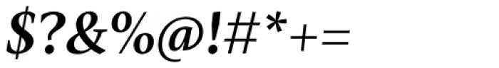Mastro Text Semi Bold Italic Font OTHER CHARS