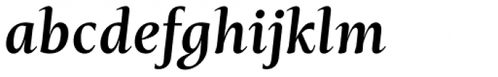 Mastro Text Semi Bold Italic Font LOWERCASE