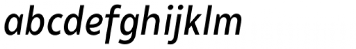 Matahari Sans Condensed Semi Bold Oblique Font LOWERCASE