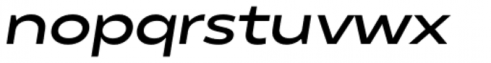 Matahari Sans Extended Bold Oblique Font LOWERCASE