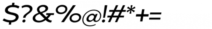 Matahari Sans Extended Semi Bold Oblique Font OTHER CHARS