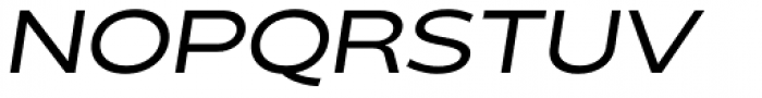Matahari Sans Extended Semi Bold Oblique Font UPPERCASE