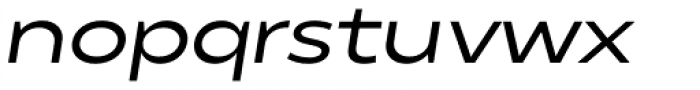 Matahari Sans Extended Semi Bold Oblique Font LOWERCASE
