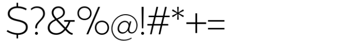 Matahari Sans Light Font OTHER CHARS