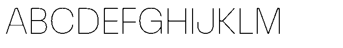 Match Extra Light Font UPPERCASE